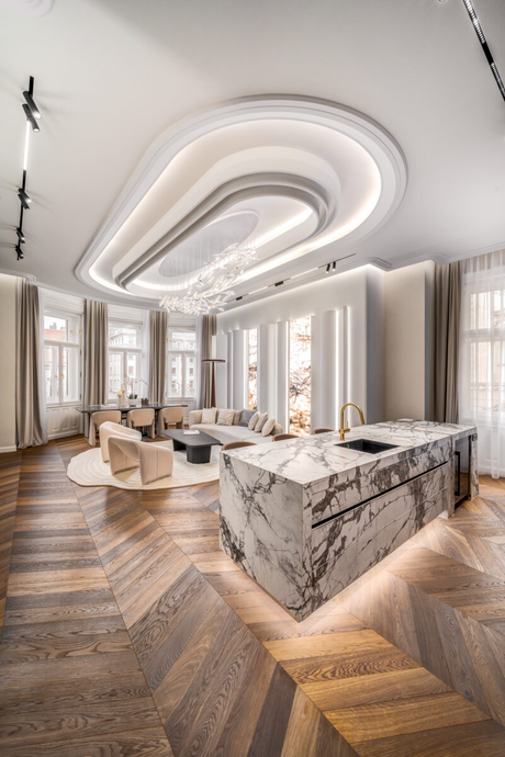Statement Designer Apartment with Iconic Danube and Castle Views