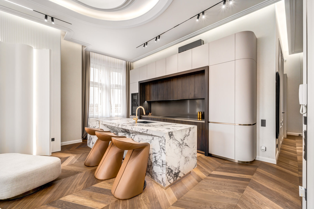 Statement Designer Apartment with Iconic Danube and Castle Views