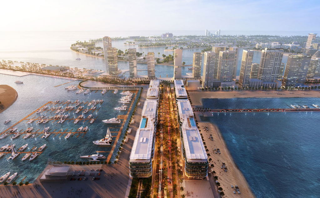 Элегантные апартаменты в Dubai Harbour с панорамным видом на море