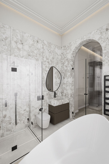 Elegant Classical Residence with Contemporary Interiors