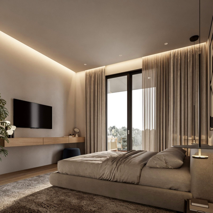 Апартаменты с 1 спальней в Ларнаке
